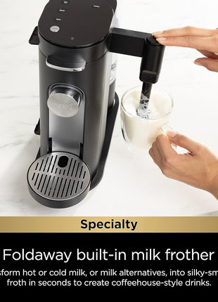 Ninja | Coffee Maker | Single Serve |Brew with Coffee Pods & Grounds| Compatible with K Cup Coffee Pods | 4 Brew Styles, up to 24oz Cup Sizes & 56oz Removable Reservoir | Black | PB051