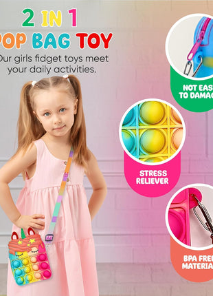 120 Pcs Fidget Toys Pack, Pop Sensory Party Favors Set Gifts for Kids Adults Boy Girl Stocking Stuffers Autistic Bulk Goodie Bag Filler Treasure Box Classroom Prizes School