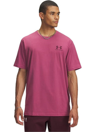 Under Armour Men's UA Sportstyle Left Chest Short Sleeve Shirt LG Black