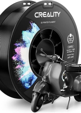 CREALITY PETG Filament 1.75mm 3D Printer Filament, 1kg (2.2lb) Neatly Wound Spool, Dimensional Accuracy ±0.03mm, Fit for Ender, Bambu Lab, Anycubic,ELEGOO FDM Printers, Black
