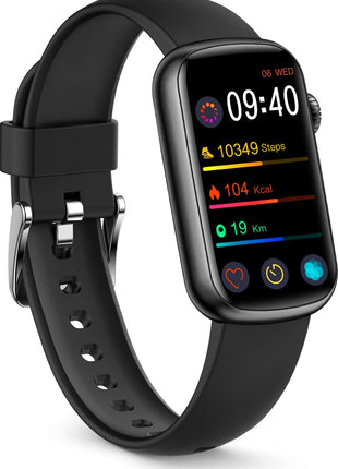 FITVII Slim Fitness Tracker with Blood Oxygen, Blood Pressure, 24/7 Heart Rate and Sleep Tracking, IP68 Waterproof Activity Trackers and Smart Watches with Step Tracker, Pedometer for Women Kids