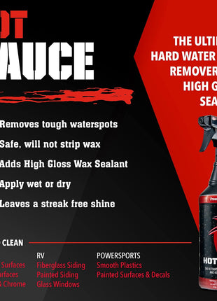 Bling Sauce Boat Cleaning & Detailing Kit for Marine and Automotive, 4-Pack, 20 oz Each