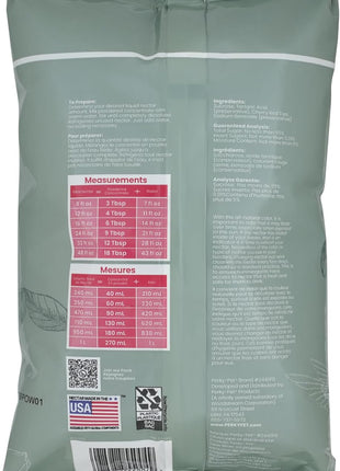 Perky-Pet Hummingbird Instant Nectar Powder Concentrate - 2 lb Bag - 244SFB - Makes 192 oz of Humming bird Liquid Food Nectar - 100% Sucrose