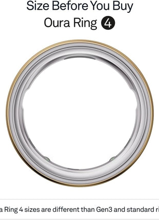 OURA Ring 4 Smart Ring - Gold - Size 9