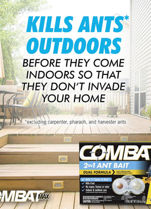 Combat Max 2 in 1 Ant Bait Station, 4 Count