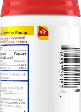 Pepcid Complete Acid Reducer + Antacid Chews, 10mg Famotidine, Berry, 50 Ct