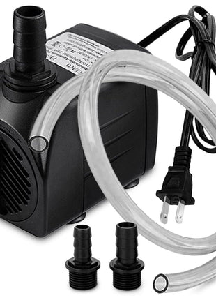 PULACO 400GPH Submersible Water Pump with 5 ft Tubing, 25W durable fountain water pump for Pond Fountain, Aquariums Fish Tank, Statuary, Hydroponics