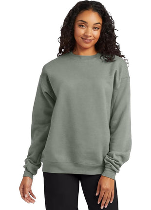Hanes Mens Ecosmart Fleece Sweatshirt, Cotton-blend Pullover, Crewneck For Men, 1 Or 2 Pack, Stonewashed Green - 1 Pack, Large US