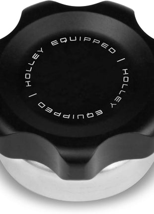 Holley 241-228 Billet Fuel Cell Cap with Holley Equipped Logo