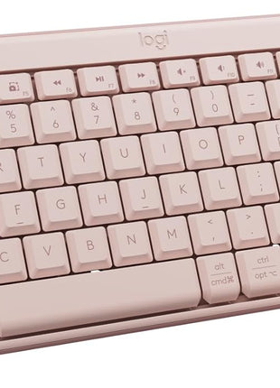 Logitech MK250 Compact Bluetooth Wireless Keyboard and Mouse Combo - Rose | Bluetooth connection only, compact keyboard with number pad, small ambidextrous M196 mouse with 3 non-customizable buttons