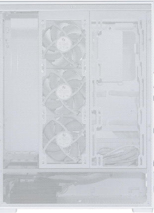 Lian-Li SUP01 RGB Tempered Glass ATX Small Tower Computer Case, White
