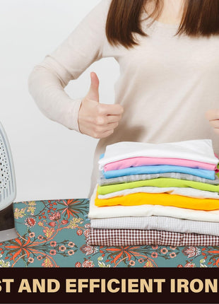 caius Easy Installation 15x54 Ironing Board Cover and Pad   Elastic Edge, Applicable Standard Size Iron Board Cover, Stain Resistant, Setup for Effortless Ironing Experience
