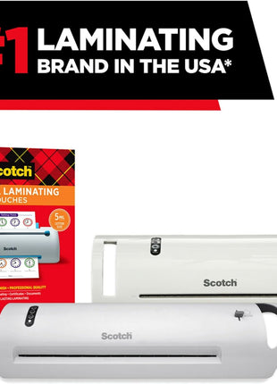 Scotch Thermal Laminating Pouches, 200 Count, Clear, 3 mil., Ideal Office or School Supplies, Fits Letter Sized Paper (8.9 in. × 11.4 in.)