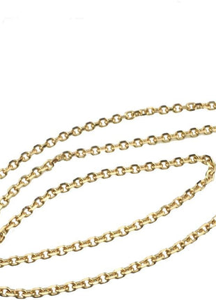 HAHIYO Mini Pochette Purse Chain Strap Thin Wide 6mm for LV Length 51.2 inches Thick 2mm Shiny Gold for Shoulder Cross Body Sling Handbag Wallet Clutch Comfortable Flat Metal Strap 1 Pack