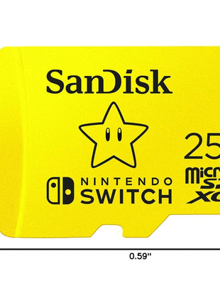 SanDisk 256GB microSDXC-Card, Licensed for Nintendo-Switch - SDSQXAO-256G-GNCZN