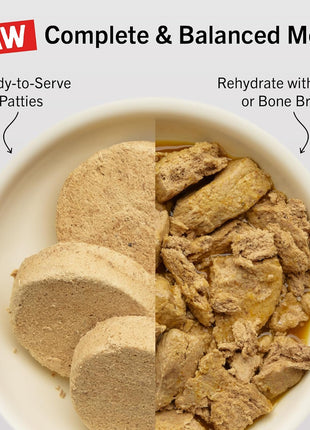Stella & Chewy's Freeze-Dried Raw Dinner Patties - Beef Recipe - High Protein Grain-Free Puppy & Dog Food - Perfect For Picky Eaters - 25 oz