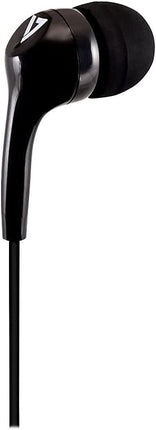 V7 HA105 Lightweight Stereo Earbuds - Black