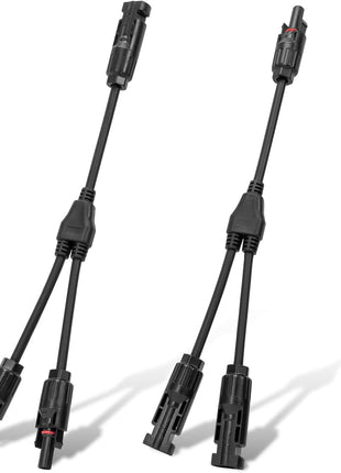 ECO-WORTHY Solar Connectors Y Branch Parallel PV Adapter Cable Wire Plug Tool Kit for Solar Panel(M/FF+F/MM)