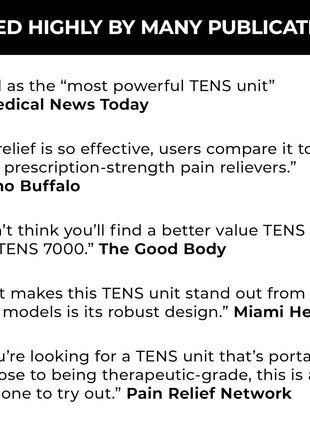 TENS 7000 Digital TENS Unit with Accessories   Muscle Stimulator Machine for Back Pain Relief, Sciatica, Neck, Nerve, Shoulder, Hip, Elbow, Muscle Pain Relief