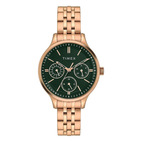 TIMEX Trendline Green Round Dial Analog Women's Watch - TWEL14836