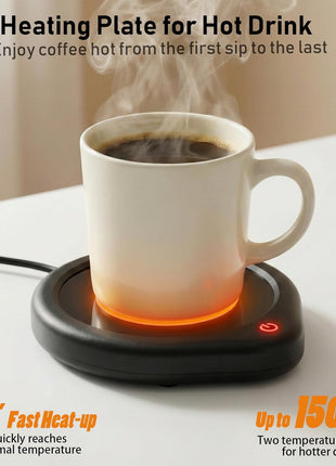 Coffee Mug Warmer, Cup Warmer for Desk with Auto Shut Off Smart Temperature Settings, Electric Beverage Tea Water Milk Heater for All Cups and Mugs, Heating Plate Candle Wax Warmer