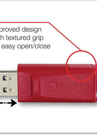 Verbatim 32GB Store 'n' Go USB Flash Drive - PC/Mac Compatible - 3pk - Red, Blue, Green 99811