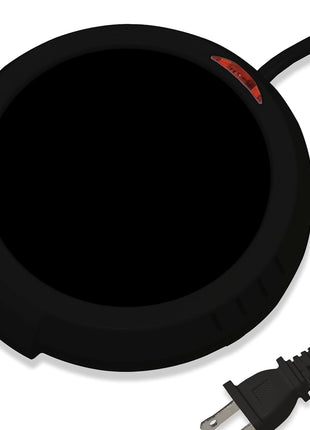 Durable Heavy Portable Large Warmer Safe Plate for Candle Jar & Mug Warmer, Space Black Pack