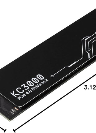 Kingston 512 GB KC3000 PCIe 4.0 NVMe M.2 SSD - High-Performance Storage for Desktop and Laptop PCs -SKC3000S/512G