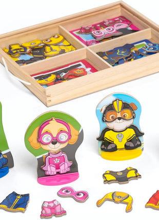 Melissa & Doug PAW Patrol Wooden Magnetic Pretend Play (64 Pieces)
