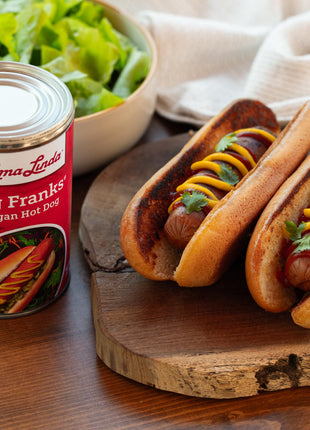 Vegan Hot Dogs Plant-Based Meat Alternative - Loma Linda Big Franks Variety Pack, 15oz Cans (12 Pack) - High Protein Meatless Franks for Grilling & Cooking - Vegetarian, Non-GMO, Soy Protein