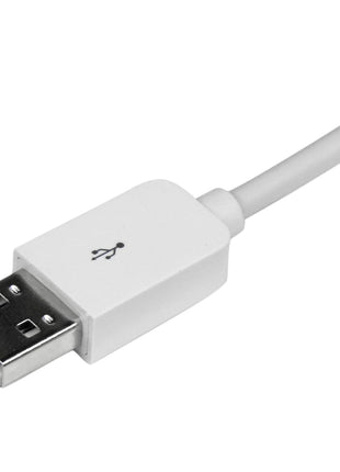 StarTech.com 3m (10ft) Long White Apple 8-pin Lightning Connector to USB Cable for iPhone / iPod / iPad - Charge and Sync Cable (USBLT3MW)