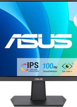 ASUS 27 Inch Monitor - 1080P, IPS, Full HD, Frameless, 100Hz, 1ms, Adaptive-Sync, for Working and Gaming, Low Blue Light, Flicker Free, HDMI, VESA Mountable, Tilt - VA27EHF