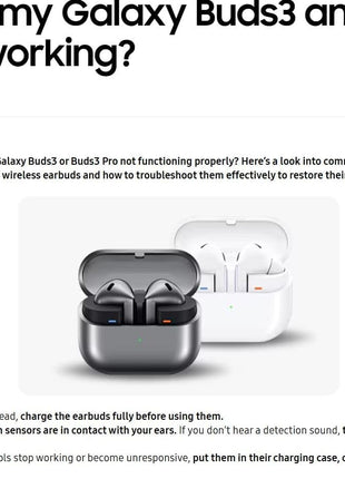 Samsung Galaxy Buds 3 Pro AI True Wireless Bluetooth Earbuds, Noise Cancelling, Sound Optimization, Redesigned Comfort Fit, Silver [US Version, Amazon Exclusive, 2Yr Warranty]