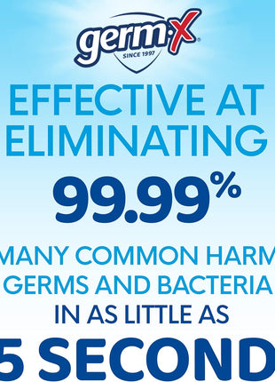 Germ-X Advanced Hand Sanitizer, 34 Fl Oz (1 Liter), Less Drying Moisturizing Clear Gel, No Rinse Formula, Large Family Size Pump Bottle