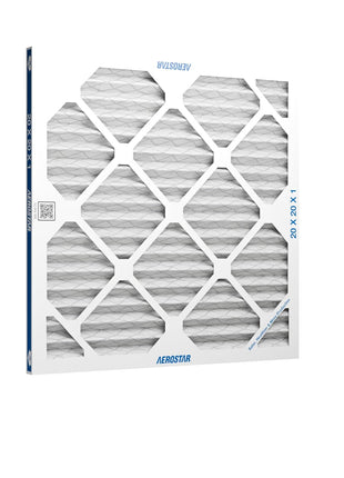 Aerostar 20x20x1 MERV 8 - 6 Count - High Efficiency Pleated HVAC, Furnace & Air Conditioner Filters - Removes Dust, Lint, Mold & Allergy-Causing Pollen