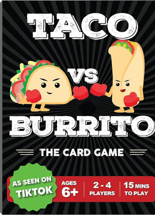 Taco vs Burrito - The Wildly Popular Surprisingly Strategic Card Game Created by a 7 Year Old - 5 Ways to Play - a Family-Friendly Party Game for Kids, Teens & Adults