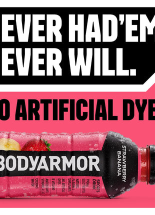 BODYARMOR Sports Drink Sports Beverage, Orange Mango, Coconut Water Hydration, Natural Flavors With Vitamins, Potassium-Packed Electrolytes, Perfect For Athletes, 16 Fl Oz (Pack of 12)