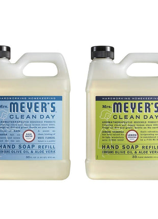 MRS. MEYER'S CLEAN DAY Hand Soap Refill, Lavender Scent, 33 Fl Oz Bottle
