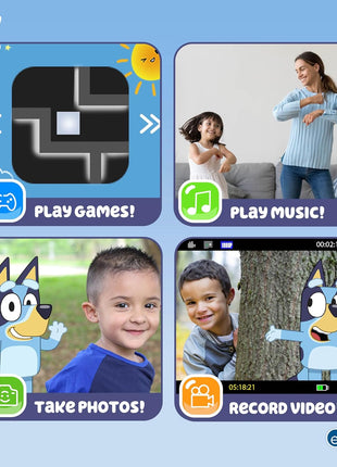 Bluey Kids Camera with SD Card, Digital Camera with Video Recording