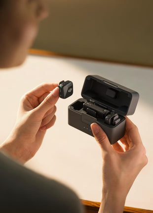 DJI Mic Mini (2 TX + 1 RX + Charging Case), Wireless Lavalier Microphone for iPhone/Camera/Android, Ultralight, Detail-Rich Audio, 48h Use, Noise Cancelling, Automatic Limiting, Vlog, Streaming