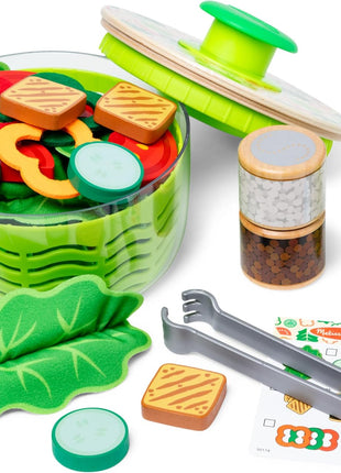 Melissa & Doug Salad Spinner Play Set, Pretend Play Food for Boys and Girls Ages 3+