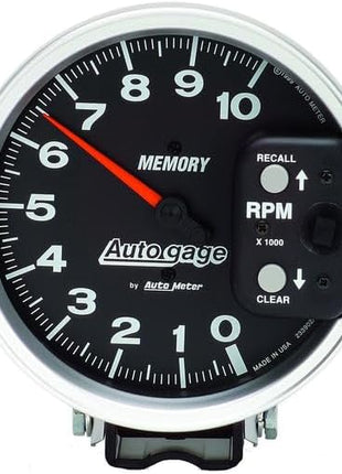 AUTO METER 233902 Autogage Memory Tachometer,5.000 in.