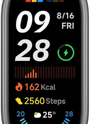 XIAOMI Smart Band 9 Global Version (2024) 1.62inch Amoled Display | 233 mAh Battery | up to 21 Days of Battery Life | Over 150 Workout Modes | BT 5.4 | 50M Water Resistant - Midnight Black
