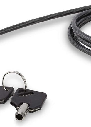 StarTech.com Keyed Cable Lock - Push-to-Lock Button - 2 m (6.5') Steel Cable - Locking Cable for Laptop - Computer Security Cable Lock (LTLOCKKEY)