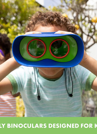 Educational Insights GeoSafari Kidnoculars - Toy Binoculars for Kids, Outdoor Toys for Kids Ages 4-8, Toddler Camping and Nature Toys, Lightweight Binoculars with Neck Strap, Bird Watching Gear