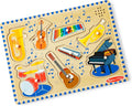 Melissa & Doug Musical Instruments Sound Puzzle - Wooden Peg Puzzle (8 pcs)
