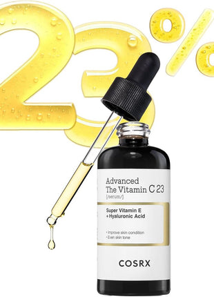 COSRX 23% Pure Vitamin C Serum for Face with Vitamin E, Glutathione, 0.7oz