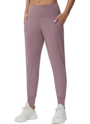 THE GYM PEOPLE Womens Joggers Pants with Pockets Athletic Leggings Tapered Lounge Pants for Workout, Yoga, Running, Training (Large, Black)
