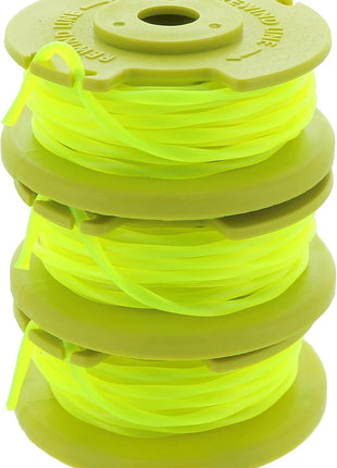 Ryobi One PLUS+ AC80RL3 OEM .080 Inch Twisted Line and Spool Replacement for Ryobi 18v, 24v, and 40v Cordless Trimmers (3 Pack)
