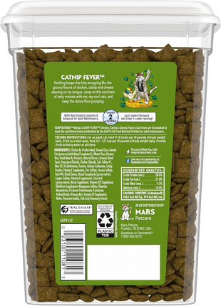 Temptations MixUps Crunchy and Soft Cat Treats, Catnip Fever, 16 oz | Under 2 calories per treat, no artificial flavors, 100% complete & balanced for adult cats, resealable stay-fresh tub